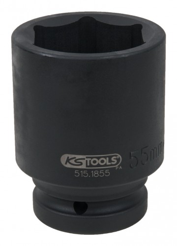 KS-Tools 2020 Freisteller 1-Sechskant-Kraft-Stecknuss-lang-55-mm 515-1855 1