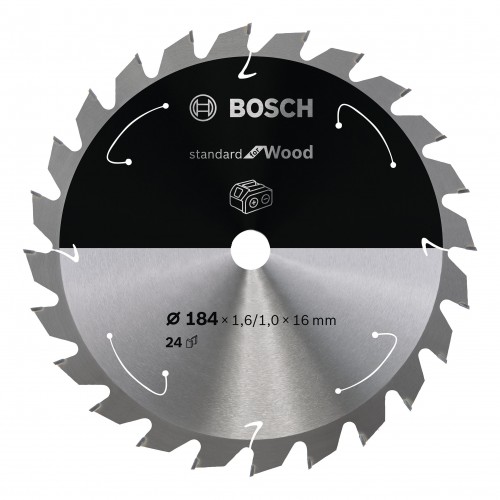 Bosch 2022 Freisteller Akku-Kreissaegeblatt-Standard-for-Wood-184-x-1-6-1-x-16-24-Zaehne 2608837700