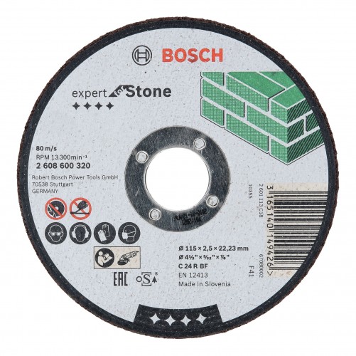 Bosch 2022 Freisteller Zubehoer-Expert-for-Stone-C-24-R-BF-Trennscheibe-gerade-115-x-2-5-mm 2608600320