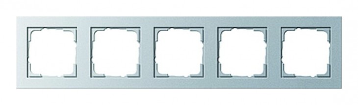 Gira 2020 Freisteller Rahmen-5f-alu-lackiert-E2-Kunststoff-geeignet-Geraeteeinbaukanal-Thermoplast 021525