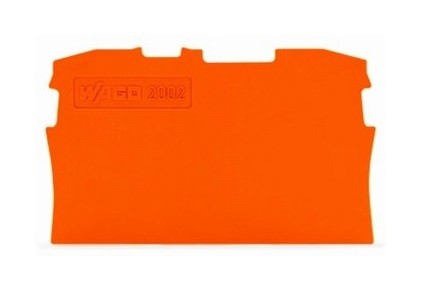 Wago 2017 Foto Abschluss-Zwischenplatte-Rastbar-0-8-mm-orange 2002-1292