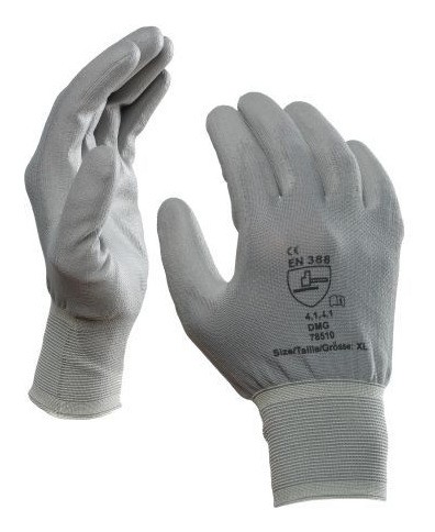 Showa 2020 Freisteller Handschuhe-TEUTO-High-Tech-grau-Nylon-PU-Handinnenflaeche-XL 78510