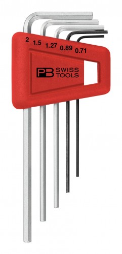 PB-Swiss-Tools 2022 Freisteller Winkelschraubendreher-Satz-Kunststoffhalter-5-teilig-0-71-2-mm PB-210-H-2