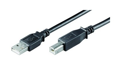 Wentronic 2017 Foto USB-Kabel-3m-USB-A-USB-B-Stecker 93597