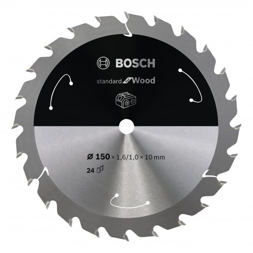Bosch 2022 Freisteller Akku-Kreissaegeblatt-Standard-for-Wood-150-x-1-6-1-x-10-24-Zaehne 2608837673