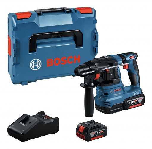 Bosch-Professional 2024 Freisteller Akku-Bohrhammer-SDS-plus-GBH-18V-22-2x-Akku-4-0Ah-in-L-BOXX-136 0611924002