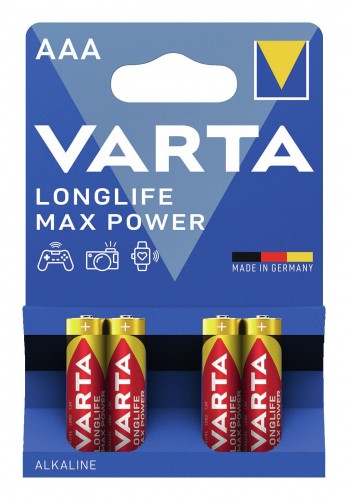 Varta 2022 Verpackung Batterie-LONGLIFE-Max-Power-AAA-4er-Blister 4703101404