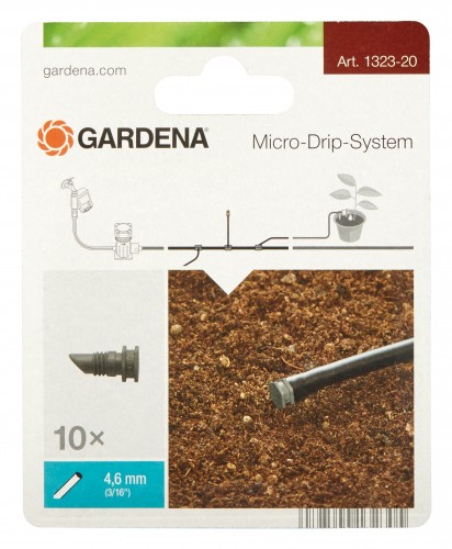 Gardena 01323-20 Micro-Drip-System Verschlussstopfen 4,6 mm 10 Stück 