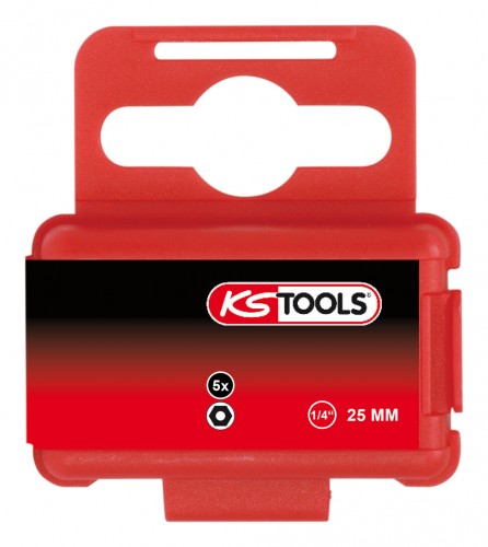 KS-Tools 2020 Freisteller 1-4-Bit-Innensechskant-Bohrung-25-mm 2