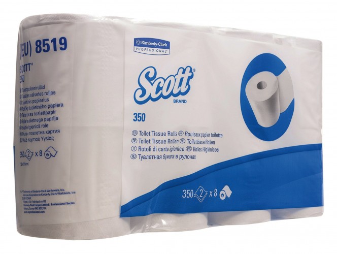 Scott 2017 Foto 350-Toilettenpapier-2-lagig-hochweiss-8-x-350-Blatt 8519