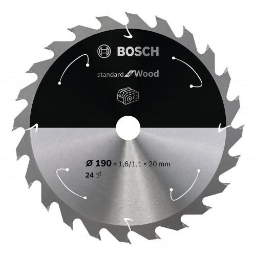 Bosch 2022 Freisteller Akku-Kreissaegeblatt-Standard-for-Wood-190-x-1-6-1-1-x-20-24-Zaehne 2608837704