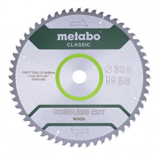 Metabo 2023 Freisteller Saegeblatt-cordless-cut-wood-classic-305x30mm-Zaehnezahl-56-Wechselzahn-5 628693000