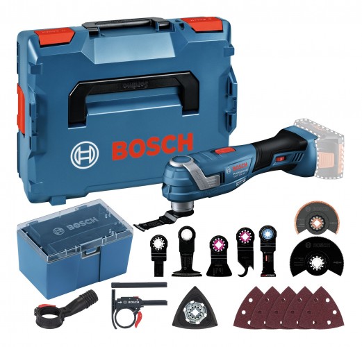 Bosch-Professional 2024 Freisteller Akku-Multi-Cutter-GOP-18V-36-Ohne-Akku-Zubehoer-Set-in-L-BOXX-136 06018G2002