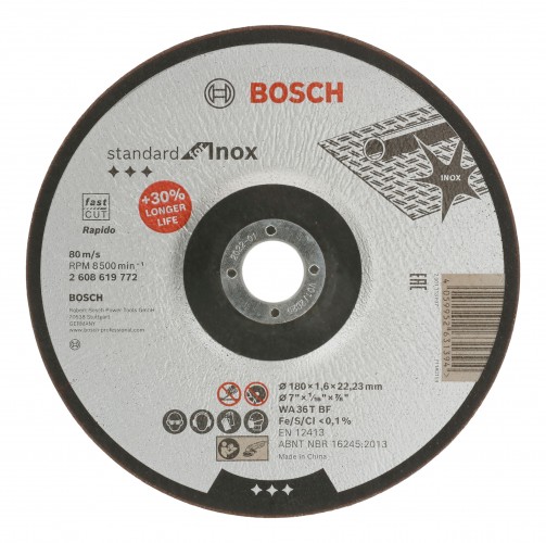 Bosch 2024 Freisteller Standard-for-Inox-Trennscheibe-gekroepft-180-mm 2608619772