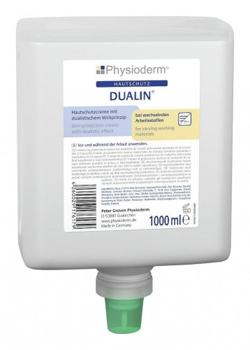 Physioderm 2020 Freisteller Dualin-1000-ml-Neptuneflasche-Hautschutzcreme