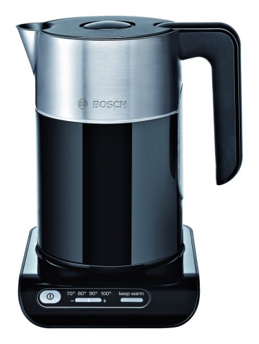 Bosch 2020 Freisteller Wasserkocher-1-5l-Kunststoff-2400W-schwarz-Tempanz-Temperaturanzeige-Anzeige-aussen TWK8613P