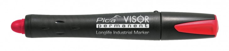 Pica 2020 Freisteller Permanentmarker-VISOR-Industrial-rot 1