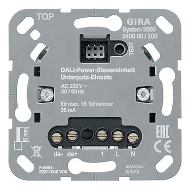 Gira 2020 Freisteller Dali-Potentiometer-Unterputz-DALI-230V 540600