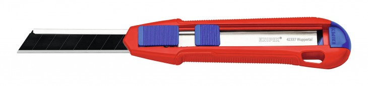 Knipex 2022 Freisteller Cuttermesser-Alu-Druckguss-18-mm-3-Klingen 90-10-165-BK 2