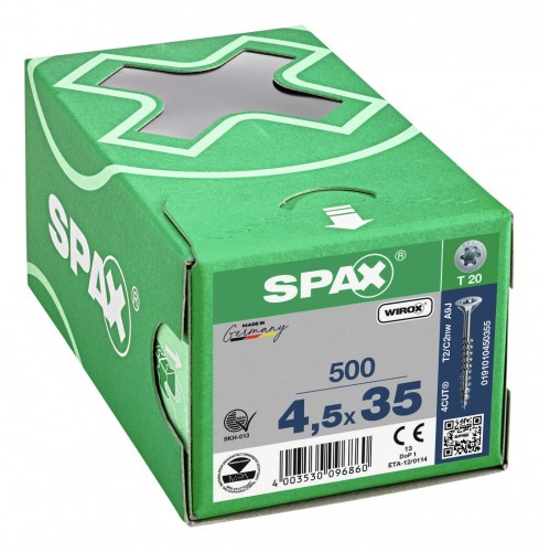 Spax 2023 Freisteller Senkkopfschraube-T-STAR-4-5-x-35-25-Wirox-HP 0191010450355 1
