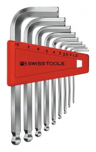 PB-Swiss-Tools 2022 Freisteller Winkelschraubendreher-Satz-Kunststoffhalter-9-teilig-1-5-10-mm-Kugelkopf PB-212-H-10