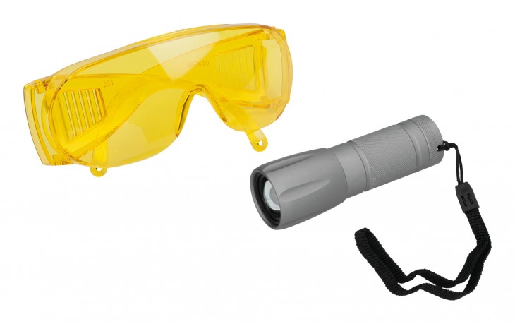 KS-Tools 2020 Freisteller UV-Lecksuch-Taschenlampen-Satz-2-teilig 550-1190 2