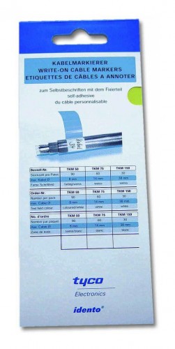 CIMCO 2020 Freisteller Kabelmarkierung-weiss-Etikett-0-38-mm-Kunststoff-23-x-25-mm-Textfeld-klebend 182652