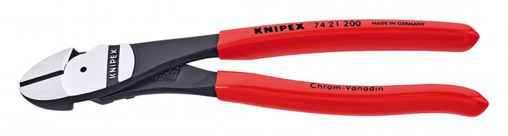 Knipex 2017 Foto Kraft-Seitenschneider-200mm-Kunststoff-Griff 2