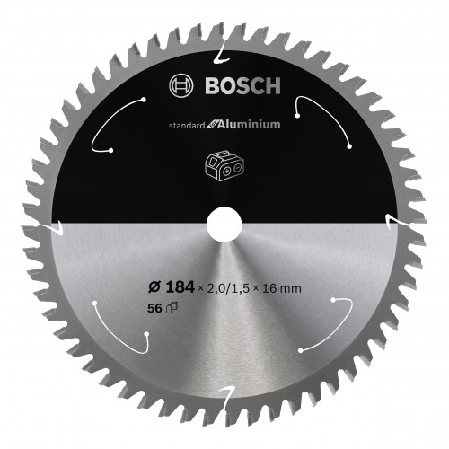 Bosch 2022 Freisteller Akku-Kreissaegeblatt-Standard-for-Aluminium-184-x-2-1-5-x-16-56-Zaehne 2608837767