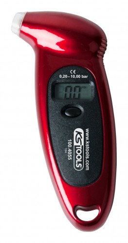 KS-Tools 2020 Freisteller Digitaler-Reifendruckmesser-0-2-10-bar 100-4055