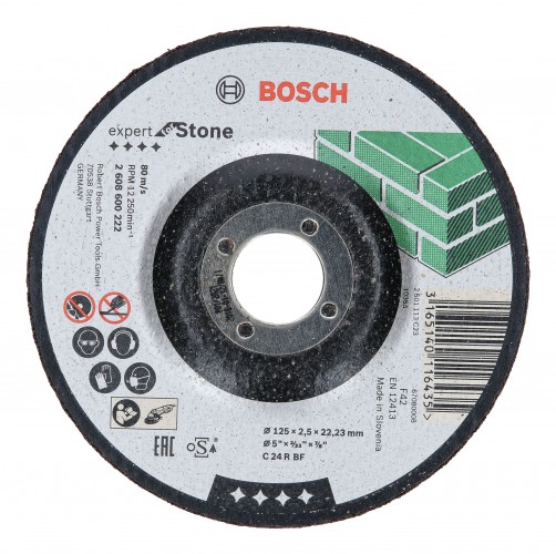 Bosch 2022 Freisteller Zubehoer-Expert-for-Stone-C-24-R-BF-Trennscheibe-gekroepft-125-x-2-5-mm 2608600222