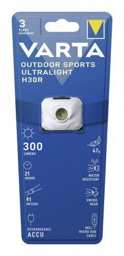 Varta 2022 Verpackung Kopflampe-Outdoor-Sports-Ultralight-H30R 18631101401