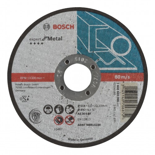 Bosch 2022 Freisteller Zubehoer-Expert-for-Metal-AS-30-S-BF-Trennscheibe-gerade-115-x-3-mm 2608603395