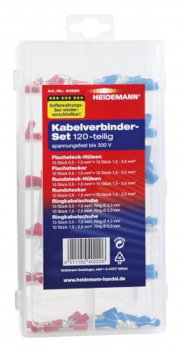 Werkstatt 2017 Foto Kabelverbinder-Set-120-Stueck-Box-wiederverwendbar 40220