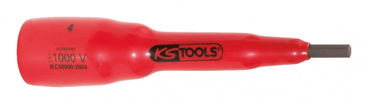 KS-Tools 2020 Freisteller Bit-Stecknuss-Schutzisolierung-Innensechskant-Schrauben-mm-lang