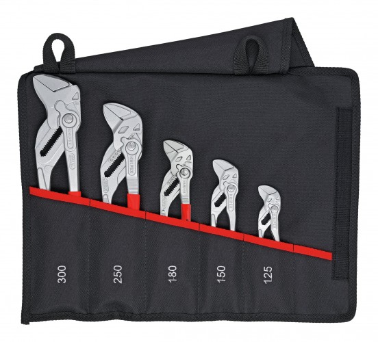 Knipex 2020 Freisteller Zangenschluessel-Set-5-teilig-in-Rolltasche 1