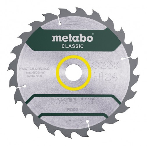 Metabo 2021 Freisteller Kreissaegeblatt-power-cut-wood-classic-235x30-mm-Zaehnezahl-24-Wechselzahn-18