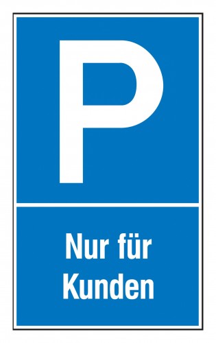 SafetyMarking 2017 Foto Parkplatzschild-Nur-Kunden