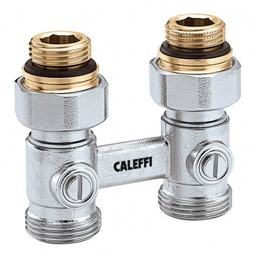 Caleffi 2020 Freisteller Zweirohr-Hahnblock-Durchgang-Heizkoerperanschluss-1-2-AG 301041 2