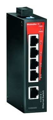 Weidmueller 2020 Freisteller Switch-REG-FEth-5-x-10-100Mbps-RJ45-Fast-Ethernet 1240840000