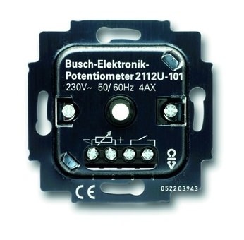 Busch-Jaeger 2017 Foto Lichtregel-Potentiometer-Unterputz-1-10V-Dreh-Druckknopf-3A-230V-50mA 2112U-101