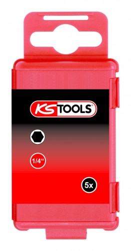 KS-Tools 2020 Freisteller 1-4-Bit-Innensechskant-75-mm-5er-Pack