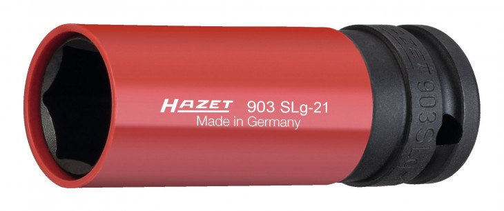 Hazet 2022 Freisteller Kraft-Steckschluesseleinsatz-Kunststoff-Huelse-1-2-21-x-85-mm 903SLg-21