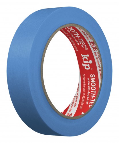 Kip 2023 Freisteller Smooth-Tec-3508-blau-Glattkrepp-24-mm-x-50-m