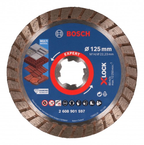 Bosch 2024 Freisteller Expert-MultiMaterial-X-LOCK-Diamanttrennscheiben-125-x-22-23-x-2-4-x-12-mm 2608901597
