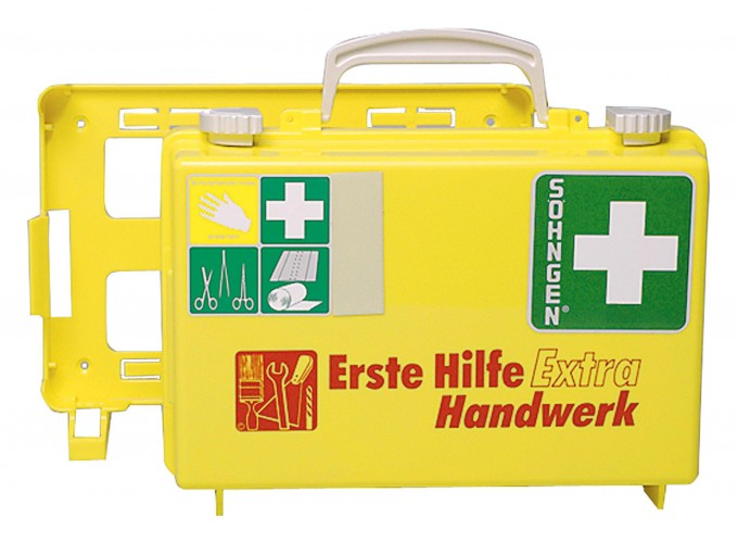 Soehngen 2017 Foto Erste-Hilfe-Koffer-Extra-Handwerk-DIN-13157-gelb 0320125