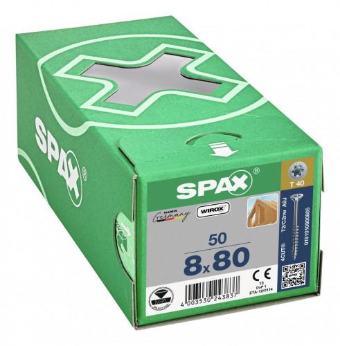 Spax 2023 Freisteller Holzbauschraube-Senkkopf-T-STAR-8-x-80-47-Wirox 0191010800805 1