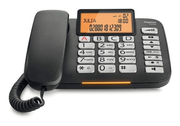 Gigaset 2020 Freisteller Telefon-mehrzeilig-schwarz S30350-S216-B101