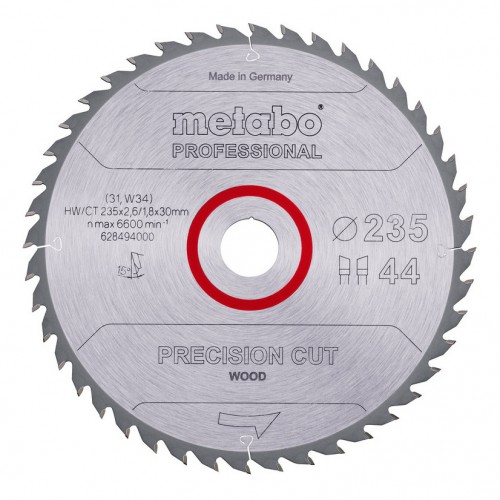 Metabo 2020 Freisteller Kreissaegeblatt-precision-cut-wood-professional-235x30-Zaehnezahl-44-Wechselzahn-15 628494000