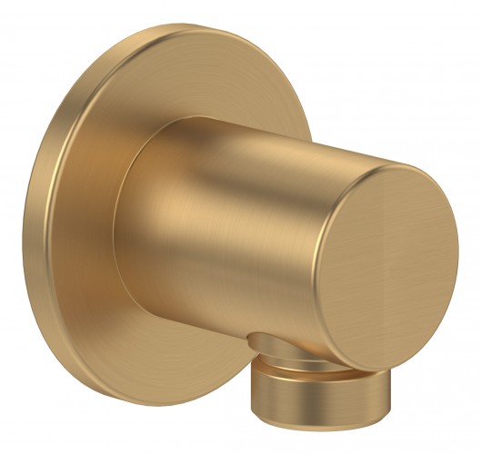 Villeroy-Boch 2023 Freisteller Universal-Showers-Wandanschlussbogen-Rund-Brushed-Gold TVC00045600076
